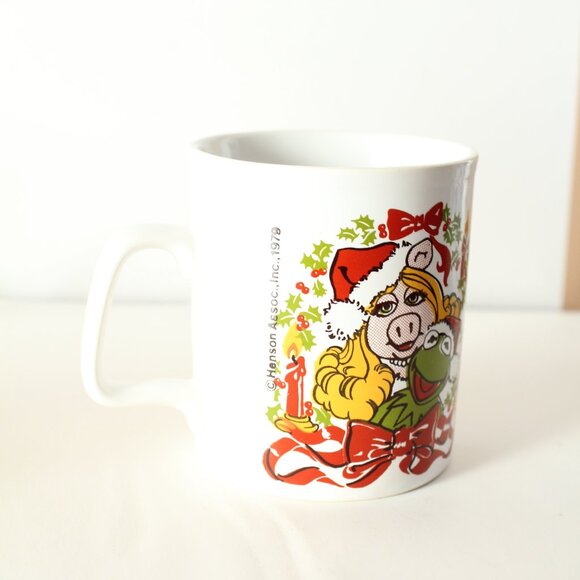 Muppets Christmas Mug Kiln Craft Miss Piggy & Kermit - Picture 2 of 4